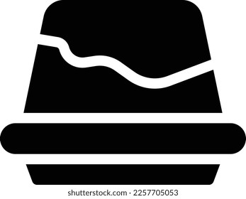 ilustración de jelly Vector en un fondo transparente. Símbolos de calidad superior. Iconos vectoriales de glifos para diseño de conceptos y gráficos.