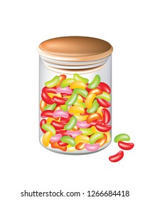 Jellybeans In A Cylindrical Jar