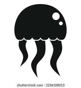 Jellyfish animal icon simple vector. Jelly fish. Water sea