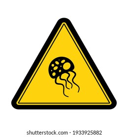 Jellyfish area sign and symbol graphic design vector illustration