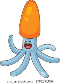 jellyfish cartoon vector art and illustration