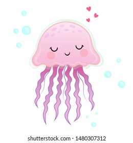 Free Free 174 Outline Cute Jellyfish Svg Jellyfish Clipart SVG PNG EPS DXF File