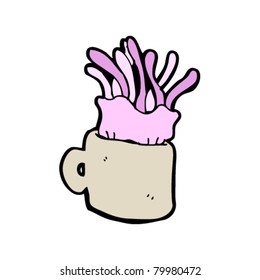 jellyfish coffee cartoon