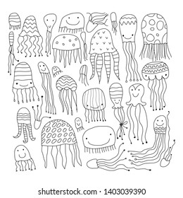 Jellyfish collection, sketch for your design