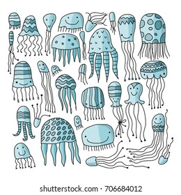Jellyfish collection, sketch for your design
