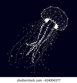 jellyfish , constellation , star , vector graphics