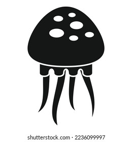 Jellyfish creature icon simple vector. Jelly fish. Cute marine