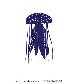Jellyfish design vector illustration, Creative Jellyfish logo design concepts template, icon symbol