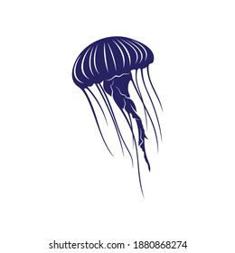 Jellyfish design vector illustration, Creative Jellyfish logo design concepts template, icon symbol