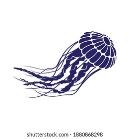 Jellyfish design vector illustration, Creative Jellyfish logo design concepts template, icon symbol