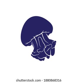 Jellyfish design vector illustration, Creative Jellyfish logo design concepts template, icon symbol