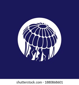 Jellyfish design vector illustration, Creative Jellyfish logo design concepts template, icon symbol