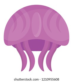 Jellyfish flat colored icon