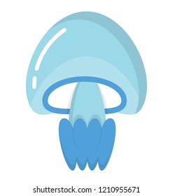 Jellyfish flat colored icon