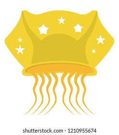 Jellyfish flat colored icon