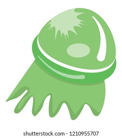 Jellyfish flat colored icon