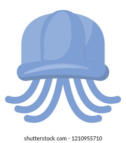 Jellyfish flat colored icon