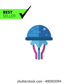 Jellyfish flat icon