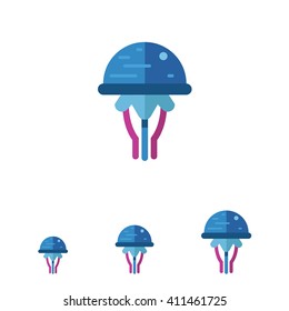Jellyfish flat icon