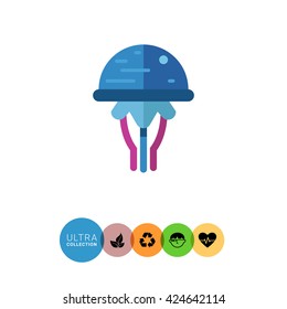 Jellyfish flat icon