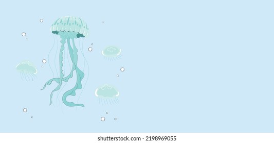 Jellyfish floating in the sea. I feel healing just by looking. 