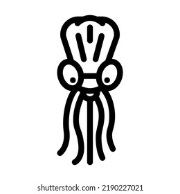 jellyfish form kite line icon vector. jellyfish form kite sign. isolated contour symbol black illustration