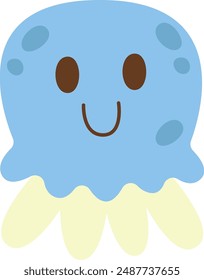Jellyfish Hand Drawn Vector Illustration