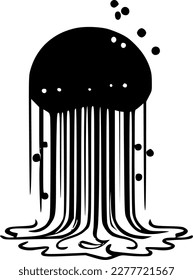 Jellyfish - High Quality Vector Logo - Vector illustration ideal for T-shirt graphic