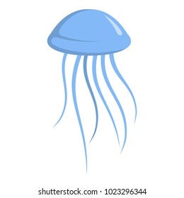 Jellyfish icon. Cartoon illustration of jellyfish vector icon for web