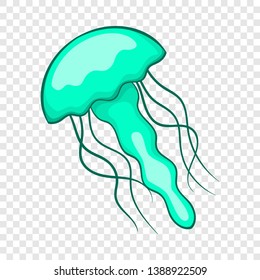 Jellyfish icon. Cartoon illustration of jellyfish vector icon for web