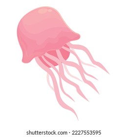 Jellyfish icon cartoon vector. Travel beach. Filipino tourism