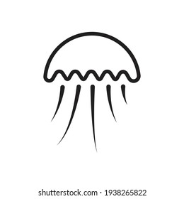 Jellyfish icon design. vector illustration