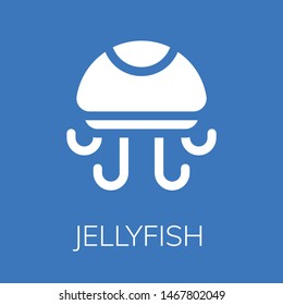  Jellyfish icon. Editable  Jellyfish icon for web or mobile.