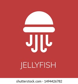  Jellyfish icon. Editable  Jellyfish icon for web or mobile.