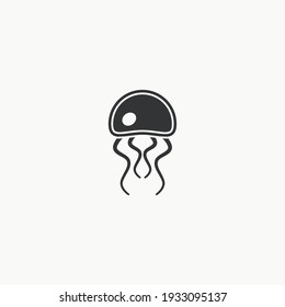 Jellyfish icon graphic design vector illustration