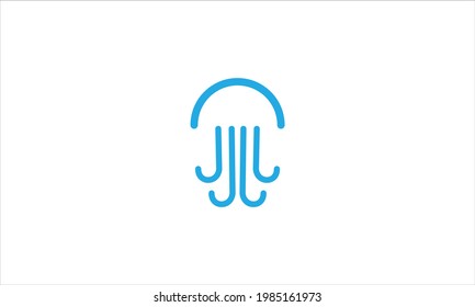 Jellyfish icon  Logo design vector template illustration
symbol