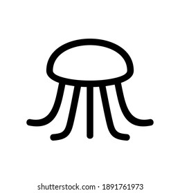 jellyfish icon or logo isolated sign symbol vector illustration - high quality black style vector icons
