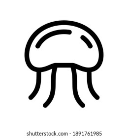 jellyfish icon or logo isolated sign symbol vector illustration - high quality black style vector icons
