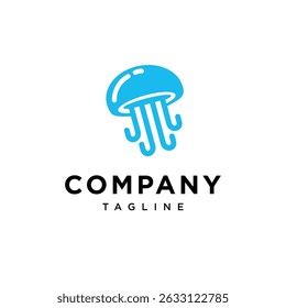 Jellyfish Icon Logo Vector Simple