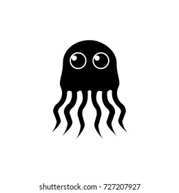 Jellyfish icon on white background