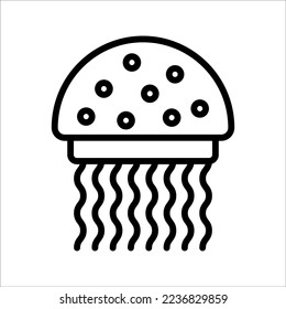 Jellyfish icon. sign for mobile concept and web design. vector illustration