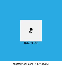 jellyfish icon sign signifier vector