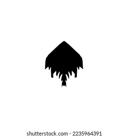 Jellyfish icon. Simple style jellyfish fish restaurant big sale poster background symbol. Jellyfish brand logo design element. Jellyfish t-shirt printing. Vector for sticker.