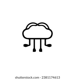 Jellyfish icon. Simple style jellyfish fish restaurant big sale poster background symbol. Jellyfish brand logo design element. Jellyfish t-shirt printing. Vector for sticker.