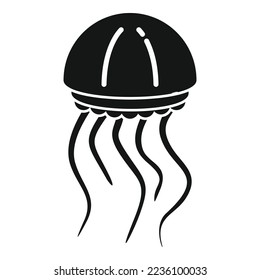 Jellyfish icon simple vector. Jelly fish. Medusa life
