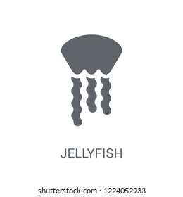 Jellyfish icon. Trendy Jellyfish logo concept on white background from animals collection. Suitable for use on web apps, mobile apps and print media.