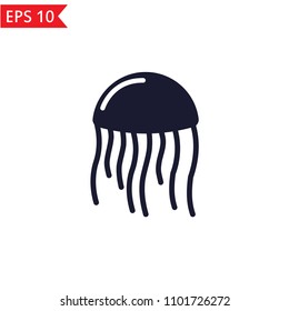 Jellyfish icon Vector.