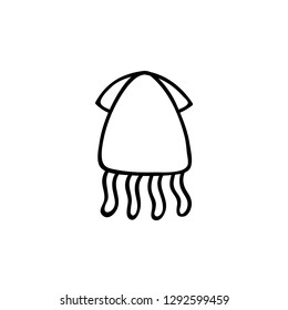 jellyfish icon vector