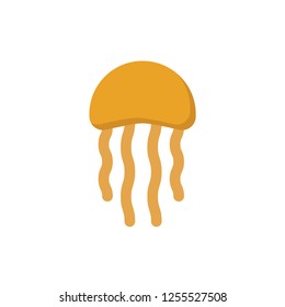 jellyfish icon vector flat style