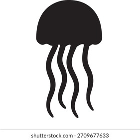 Jellyfish Icon – Vector Illustration